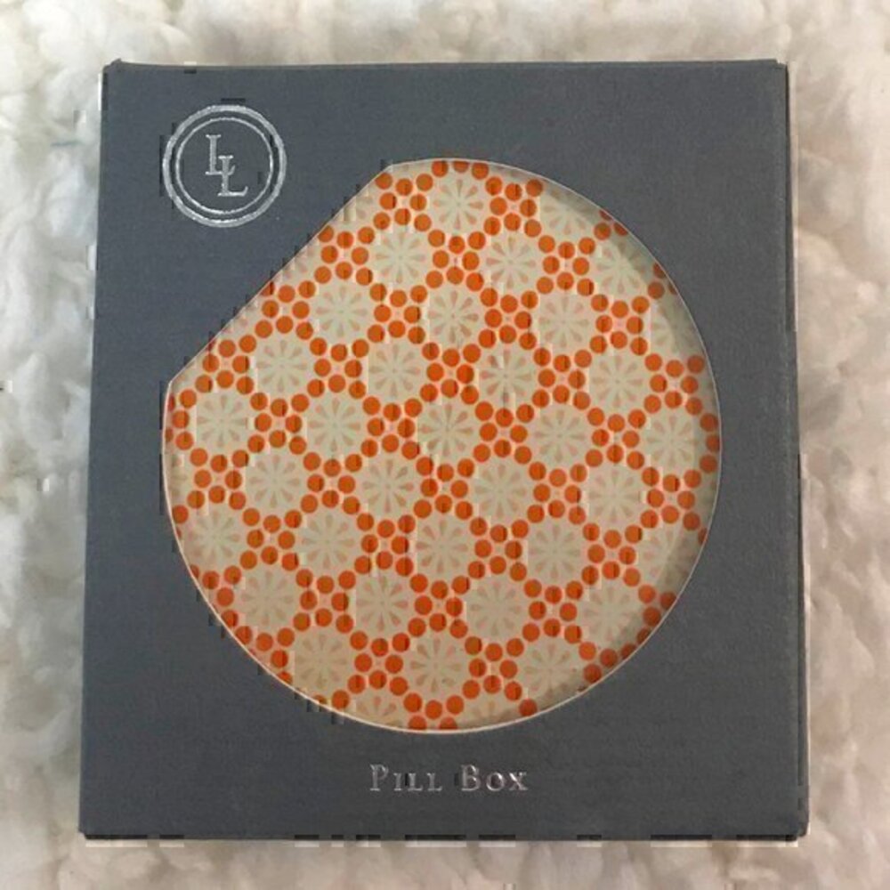 Lucy Lu Metal Pill Box with Mirror